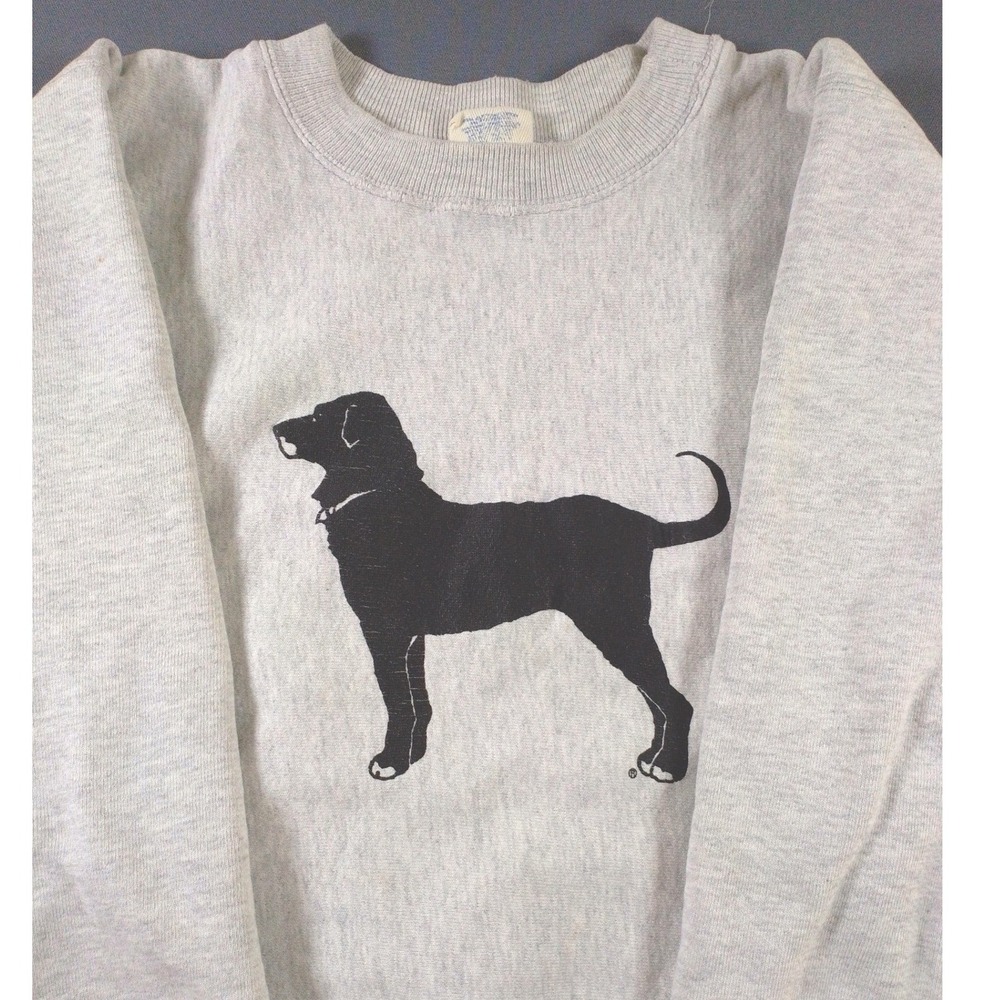 Vintage The Black Dog Martha's Vineyard Sweatshirt Men's Gray Graphic Crew Neck